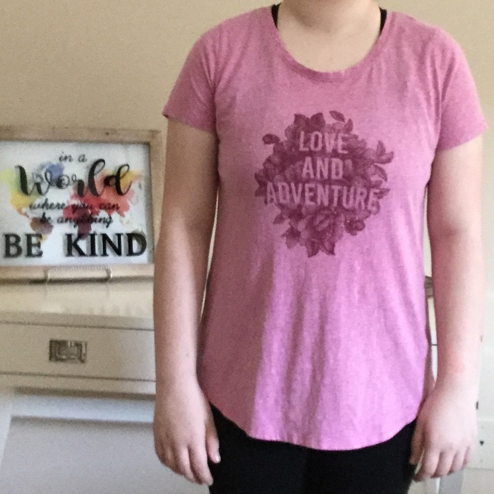 “Love and Adventure” athletic tee